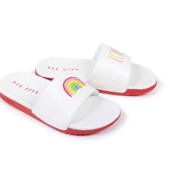 NWT Rae Dunn. Slides “Love.” White Rainbow - Picture 2 of 2
